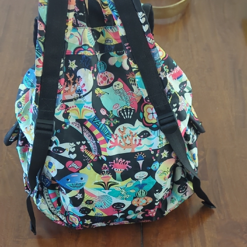 Lesportsac Vibrant Backpack with Black Accents - Picture 2 of 9